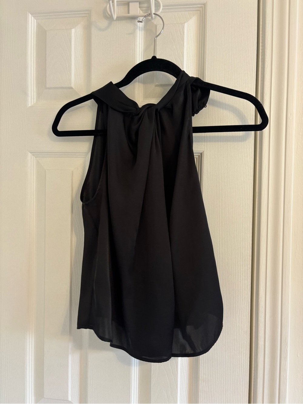 Zara Black Knot-Neck Sleeveless Camisole
